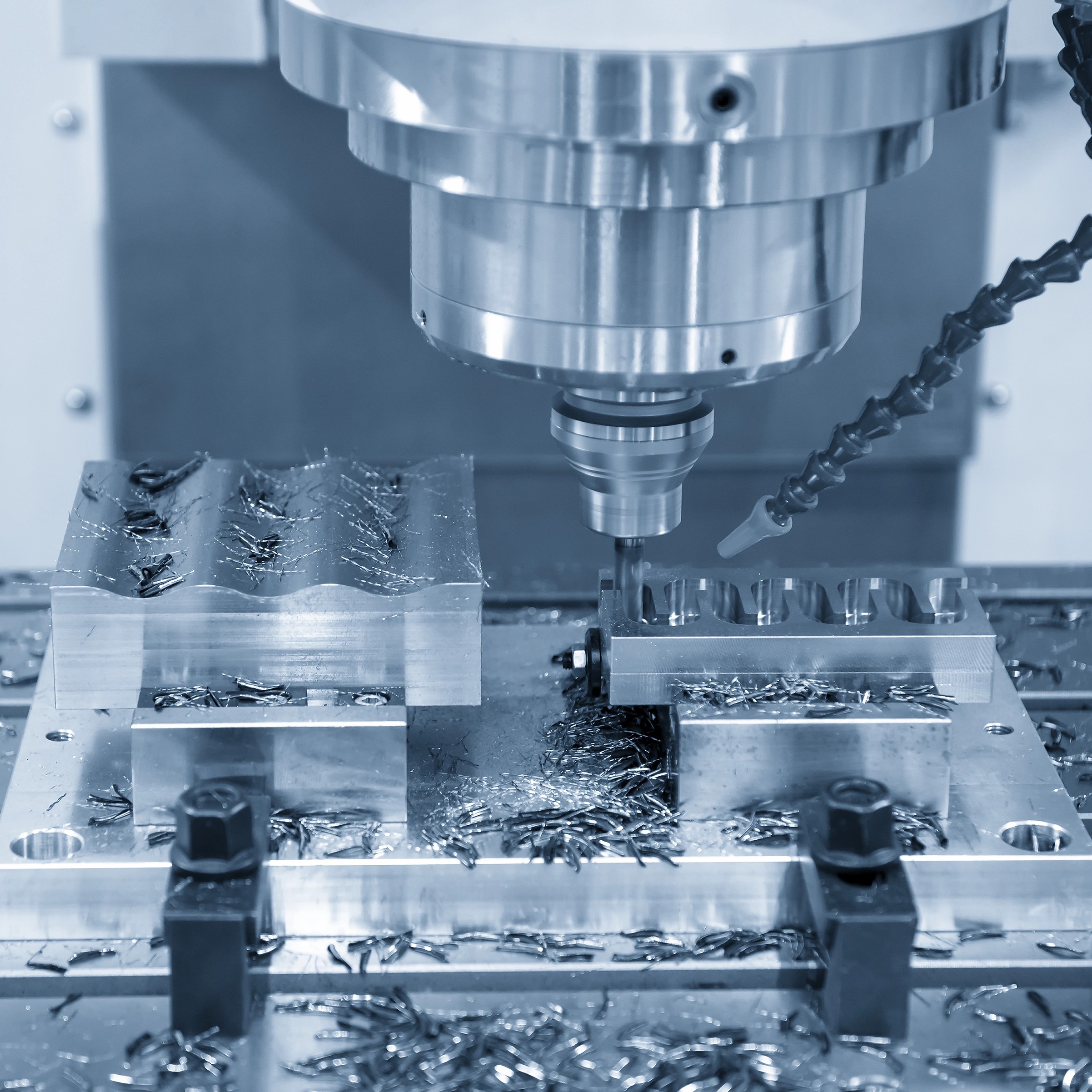 Vertical CNC Machine Closeup